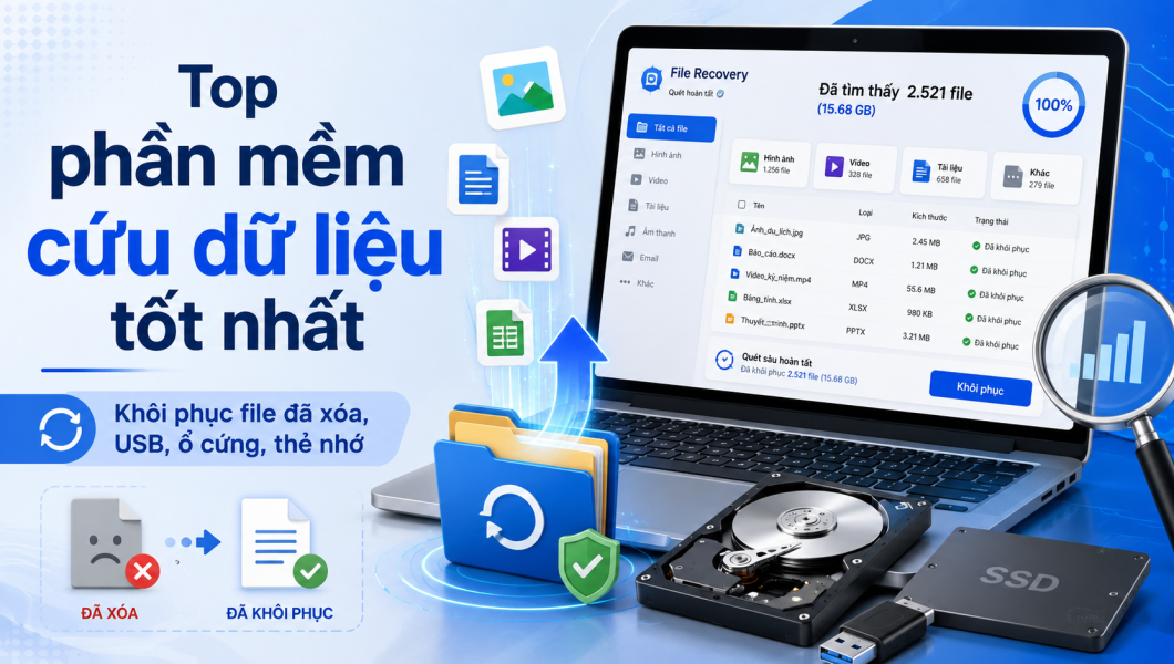 phần mềm cứu dữ liệu